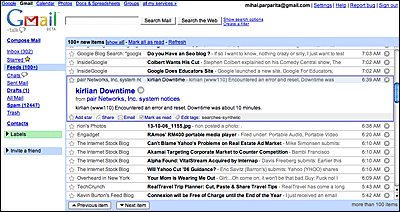 Gmail and Google Reader integration