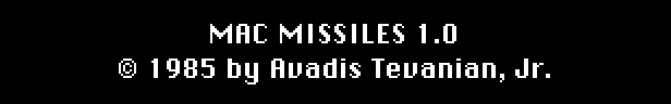 Mac Missiles created by Avadis Tevanian, Jr. (who later became Apple CTO)